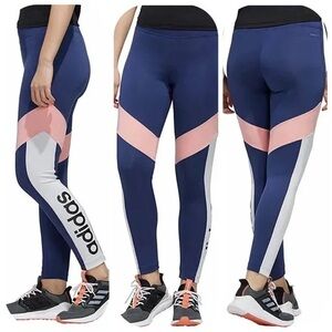 Adidas Climalite High waist Pocket Colorblock Tights Colorblock Womens XS